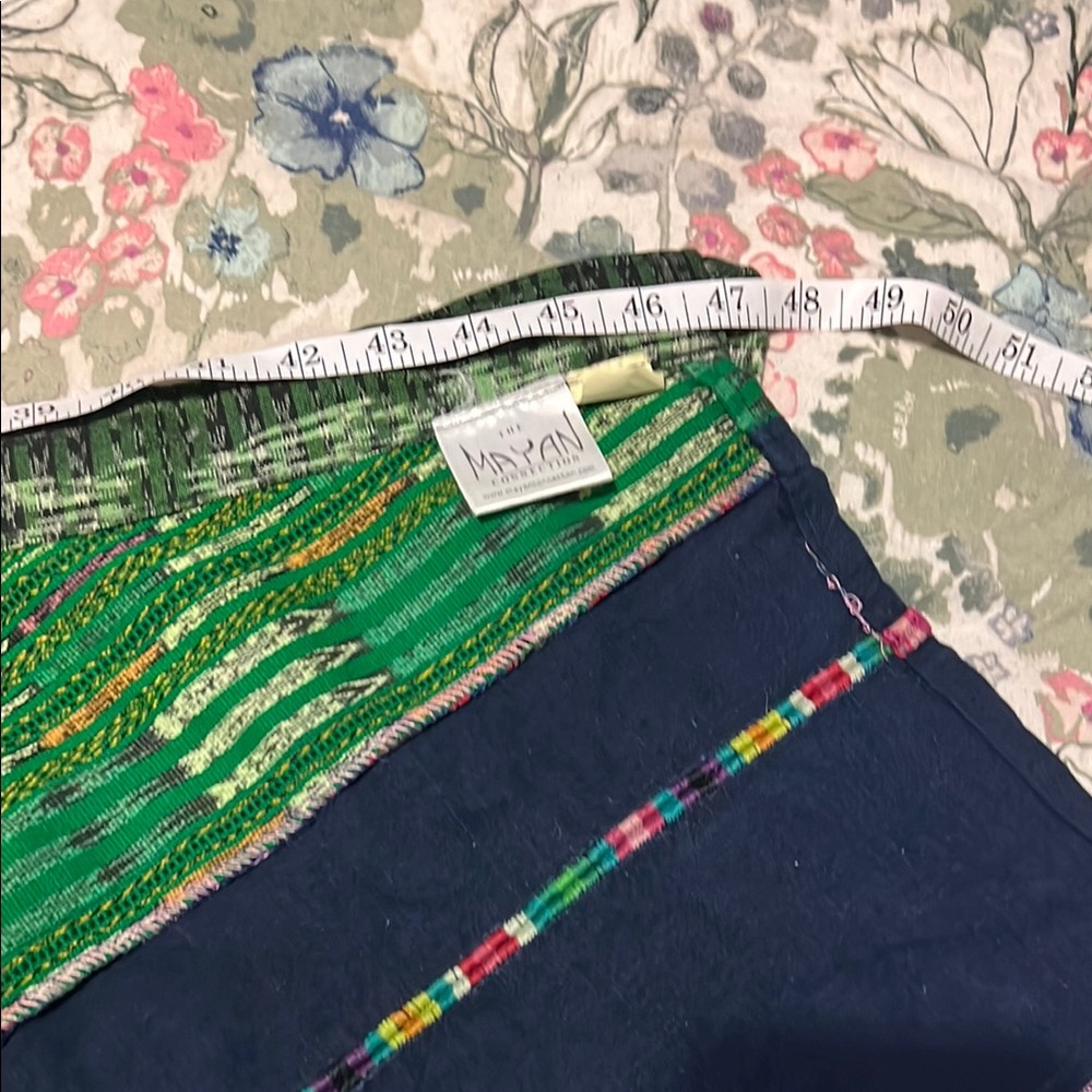 The Mayan Connection Multicolor Patchwork Wrap Sk… - image 6